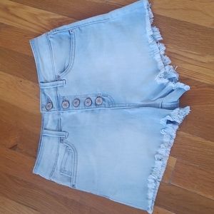 Rewash super high rise jean shorts